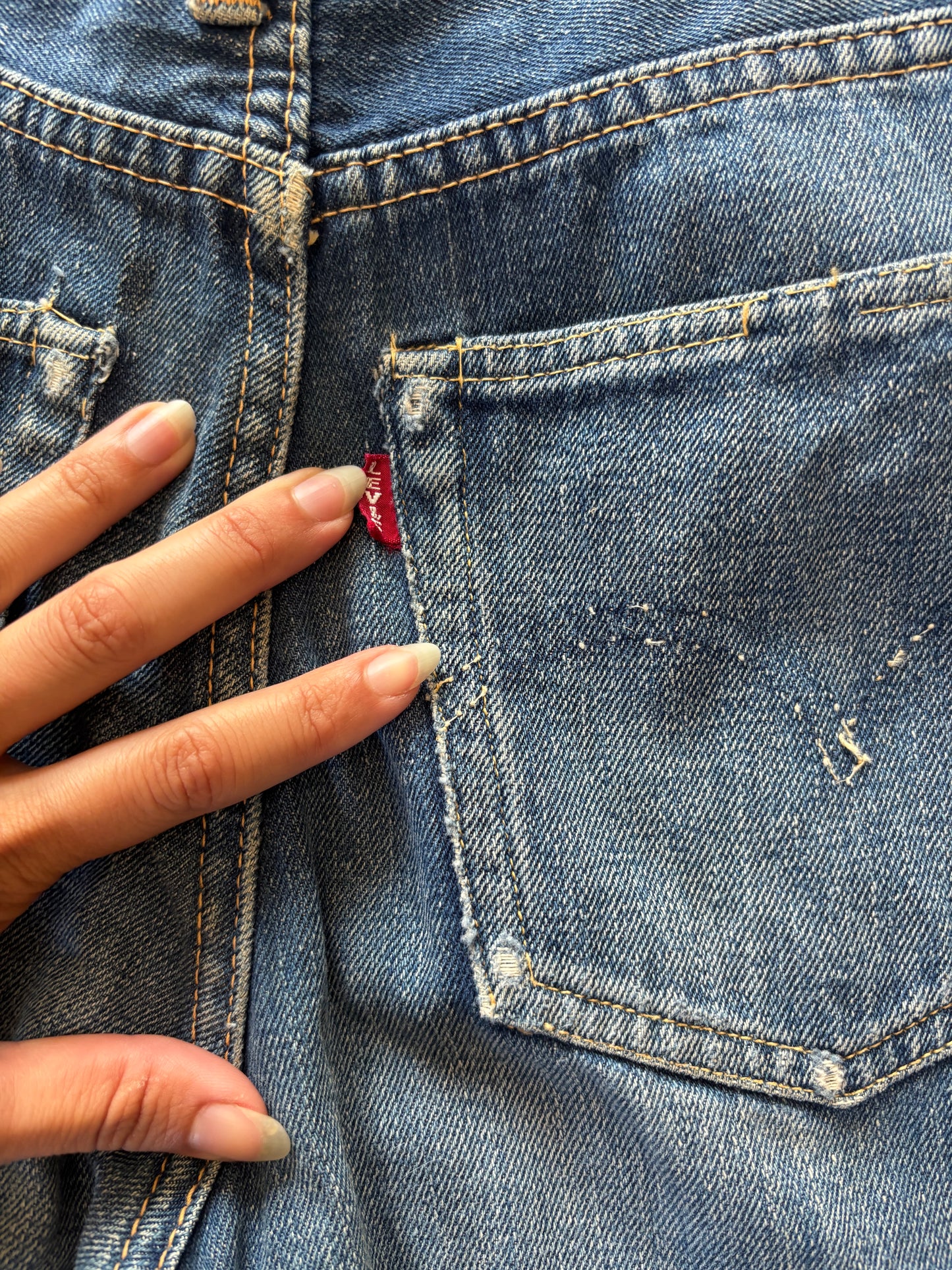 1950s Levi’s 701 jeans 27” waist