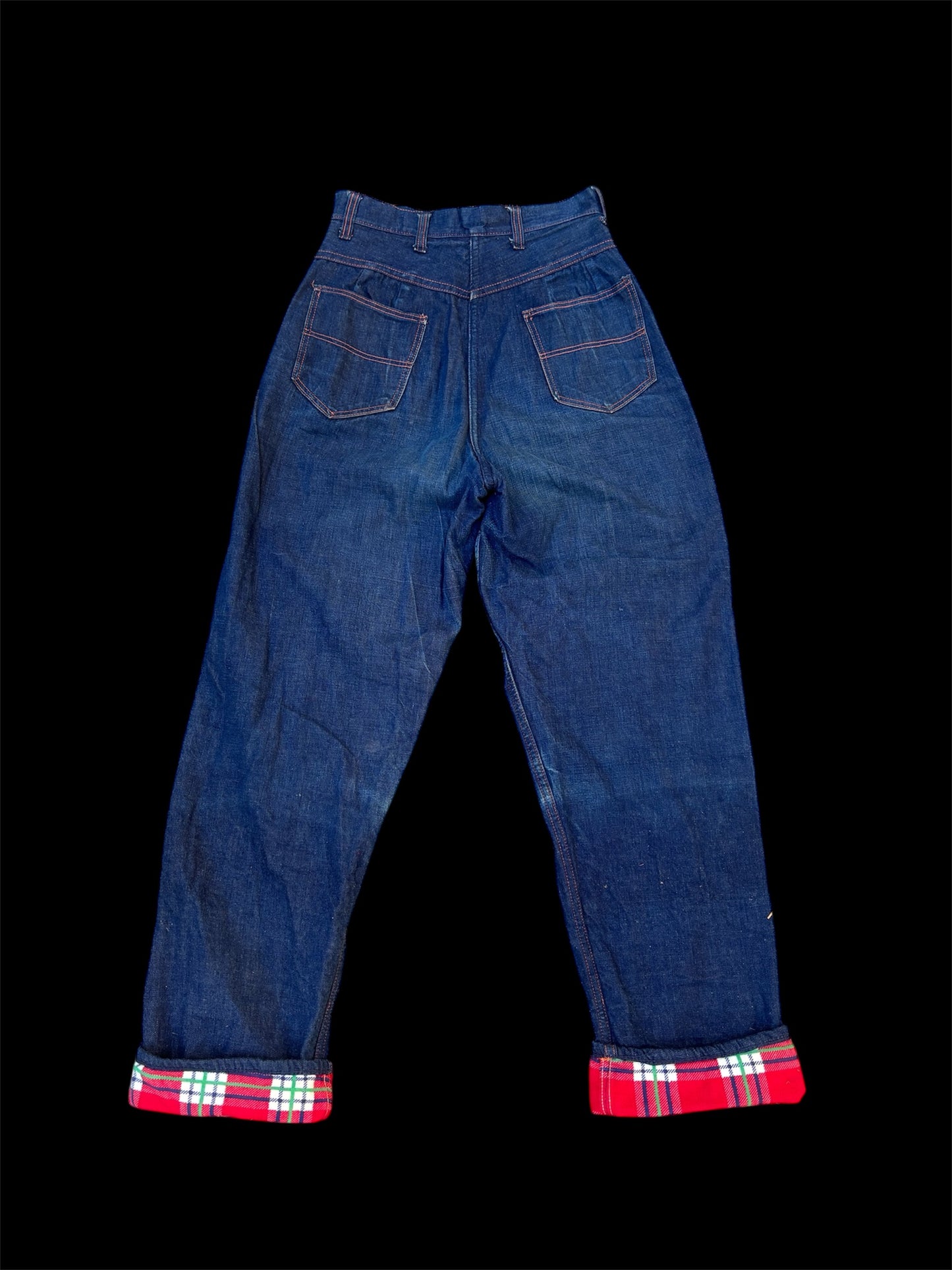 1950s flannel lined size zips 27/28