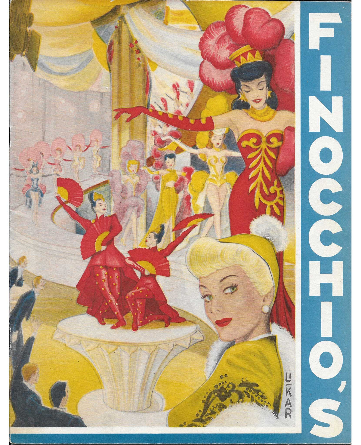 1940 red cellophane showgirl costume owned by drag performer Li-Kar