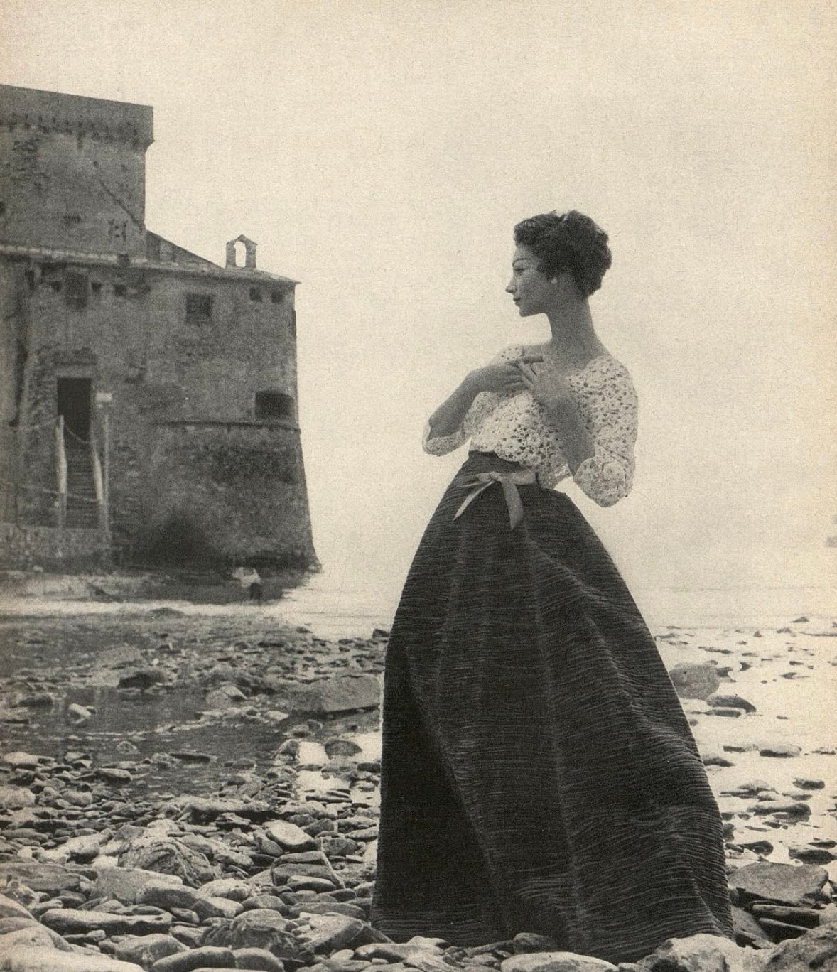 1950s Sybil Connolly Irish crochet couture blouse