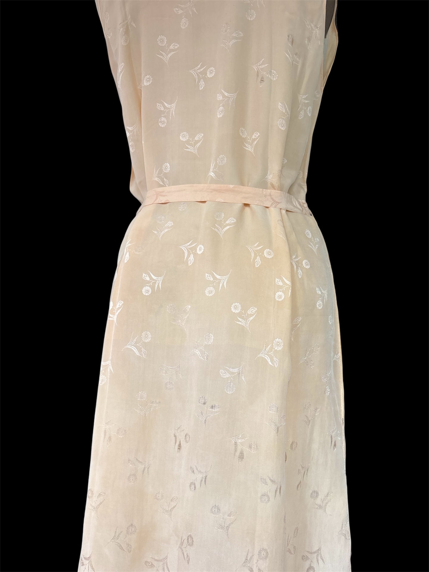 1930s blush pink pure silk slip dress
