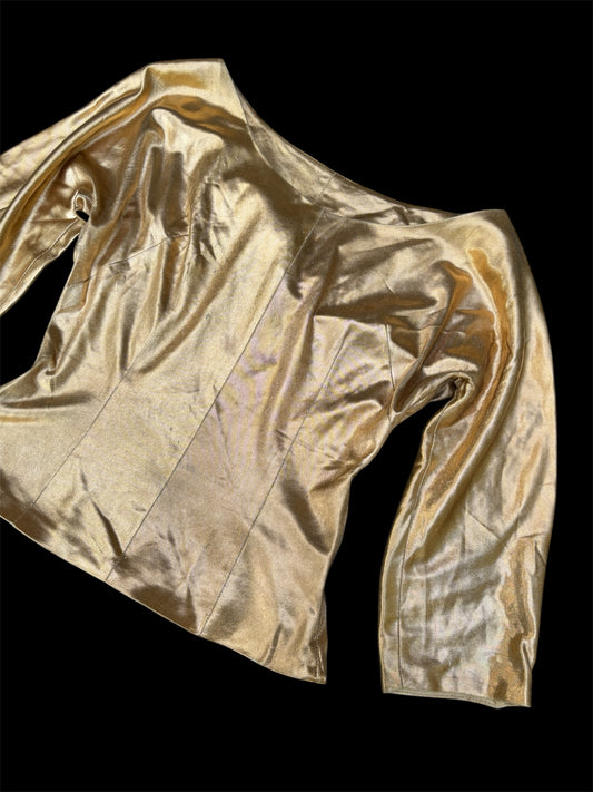 Liquid gold 1950s lurex top