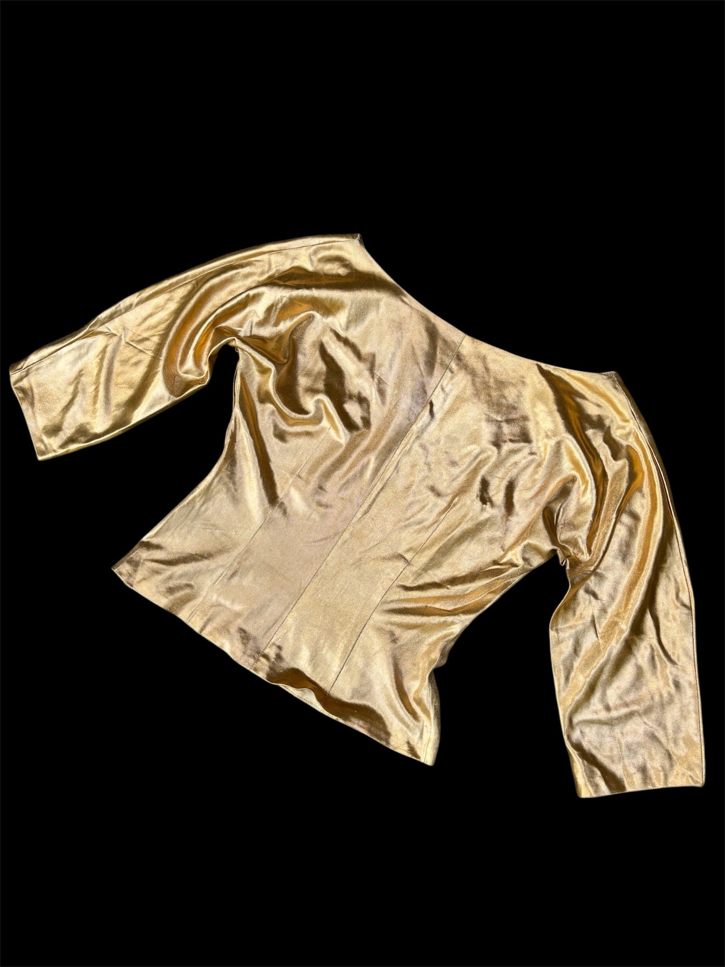 Liquid gold 1950s lurex top