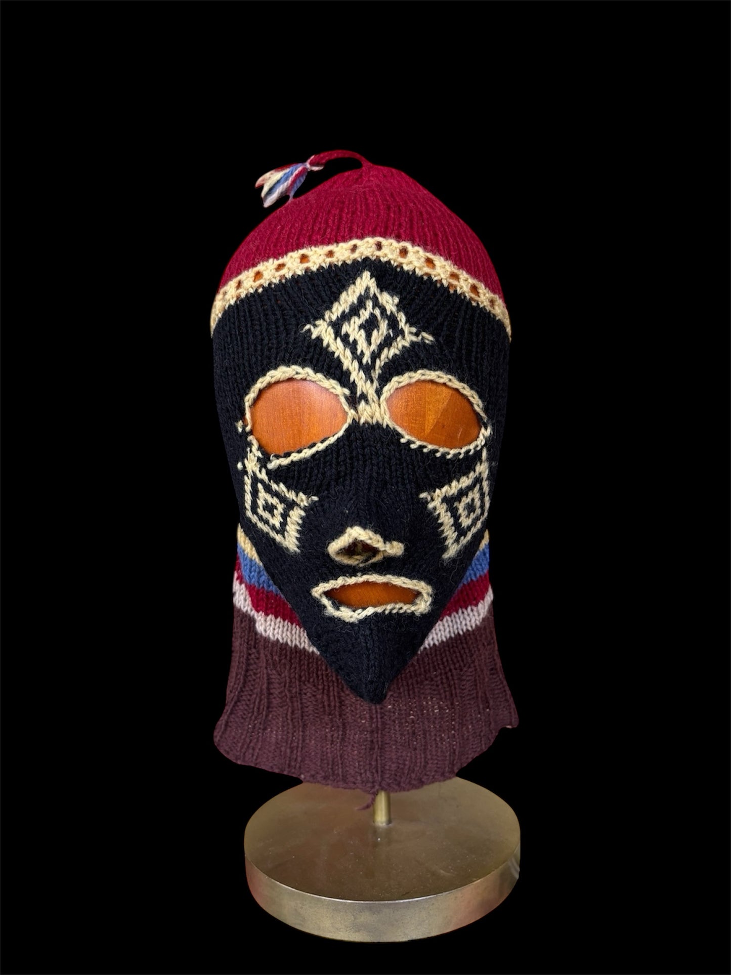 1930s wool knit ski mask