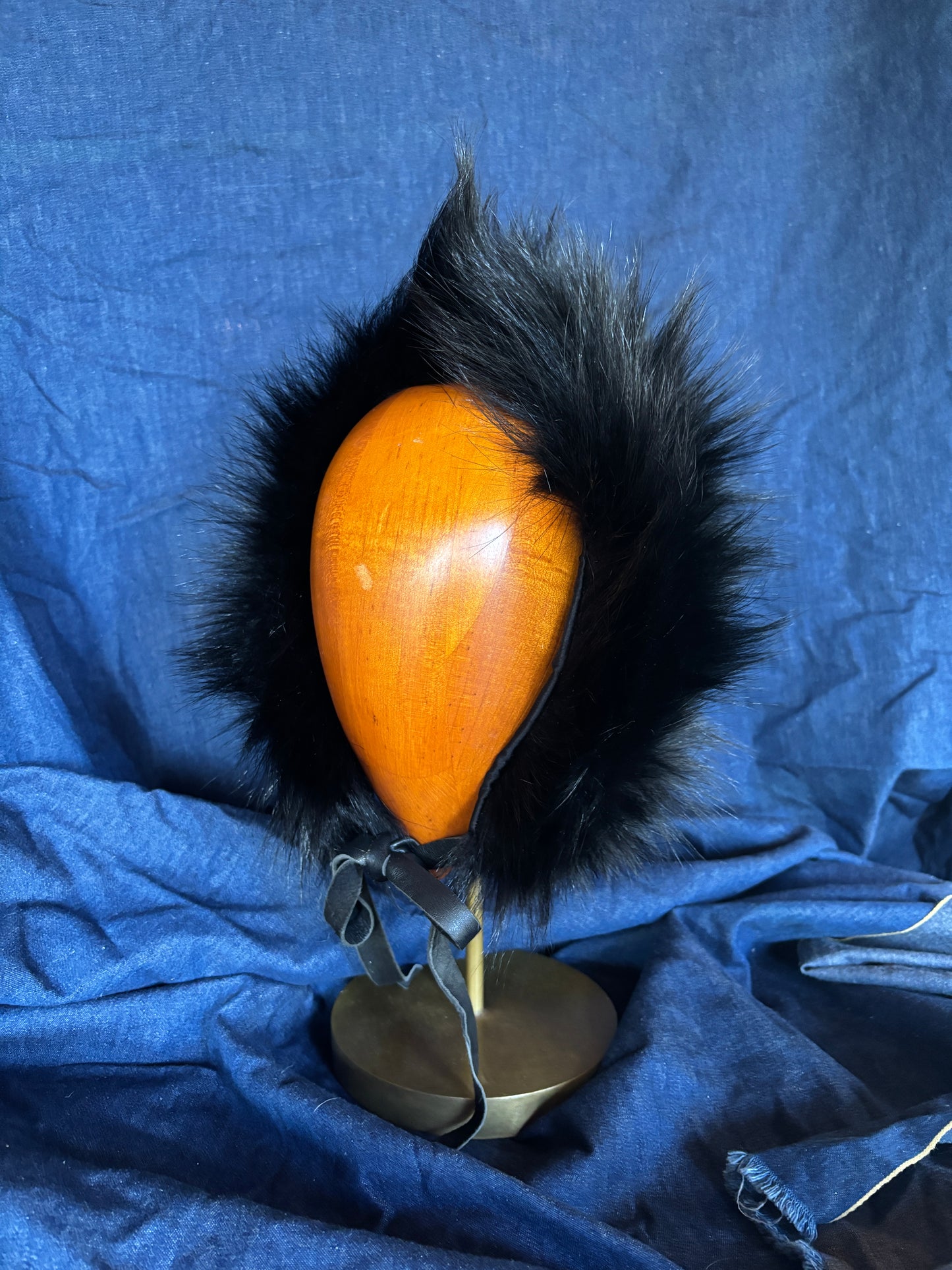 1950s fox fur bonnet