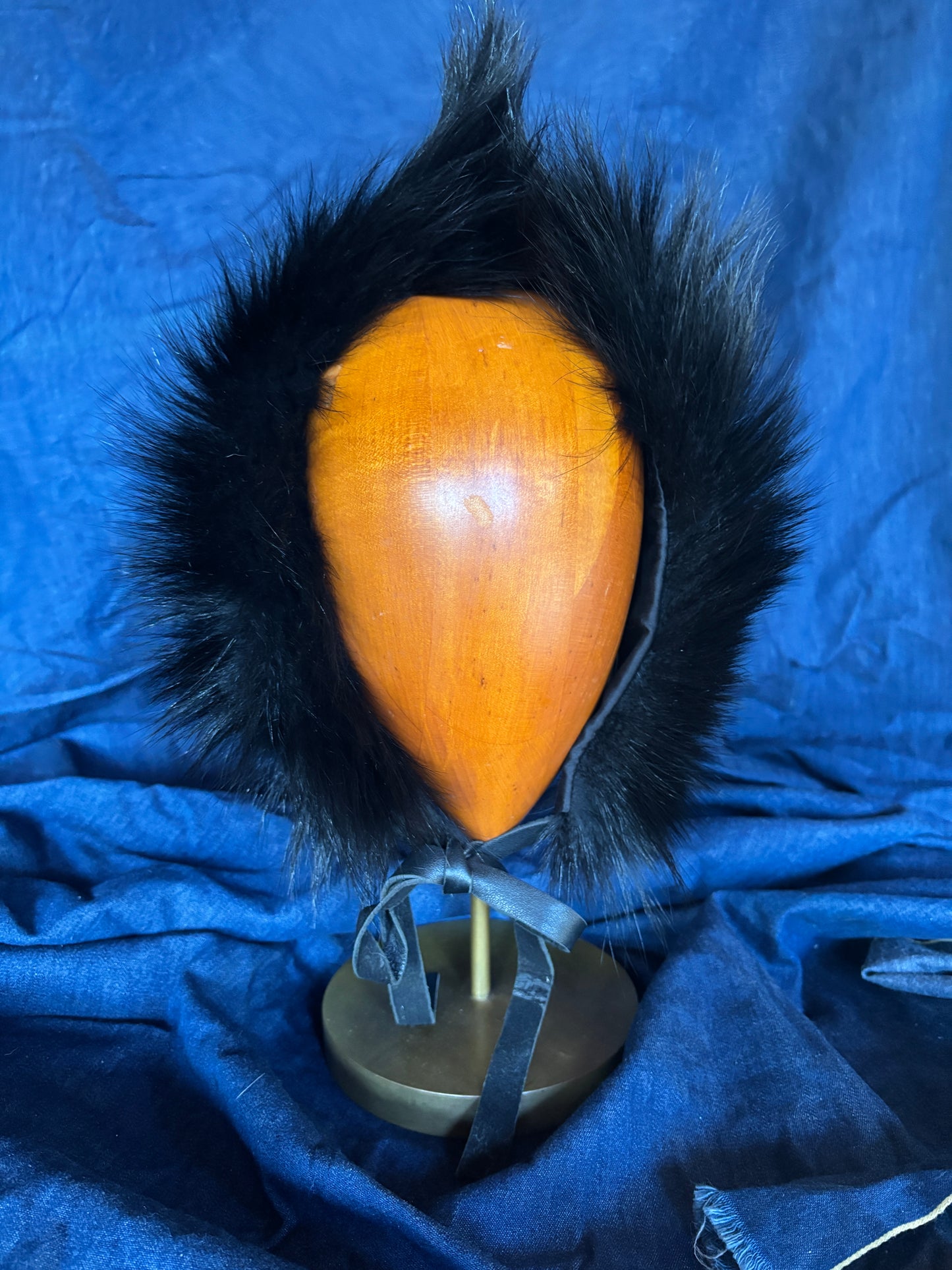1950s fox fur bonnet